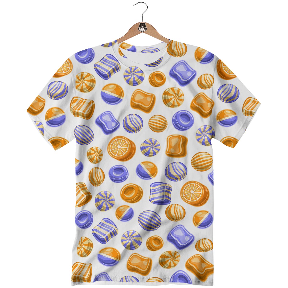 Sweet Gummy Print Pattern T-Shirt-grizzshop