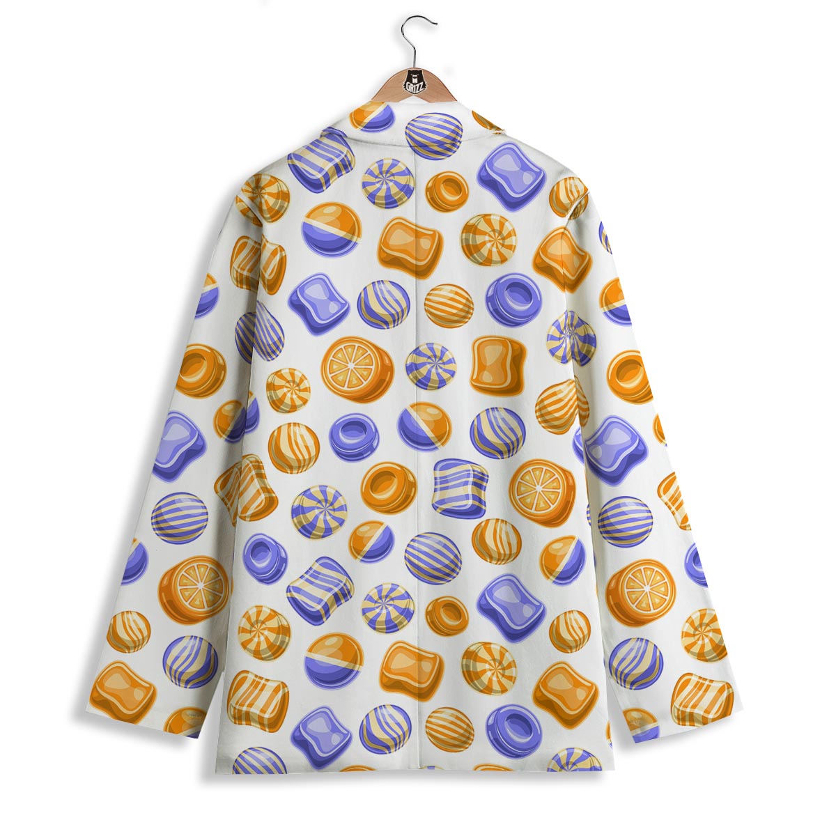 Sweet Gummy Print Pattern Women's Blazer-grizzshop