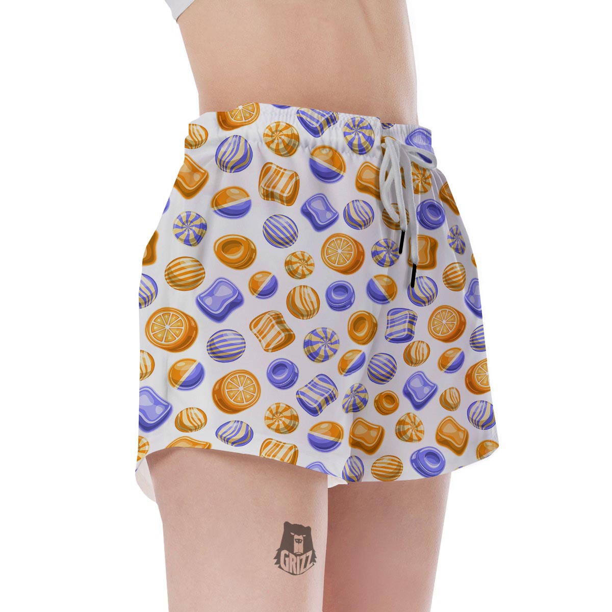 Sweet Gummy Print Pattern Women's Shorts-grizzshop
