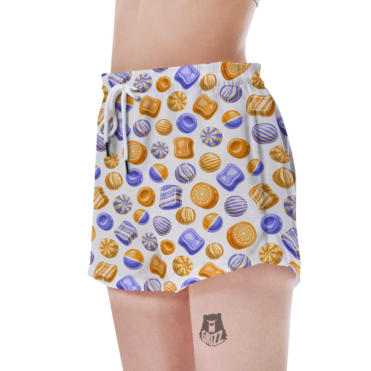 Sweet Gummy Print Pattern Women's Shorts-grizzshop