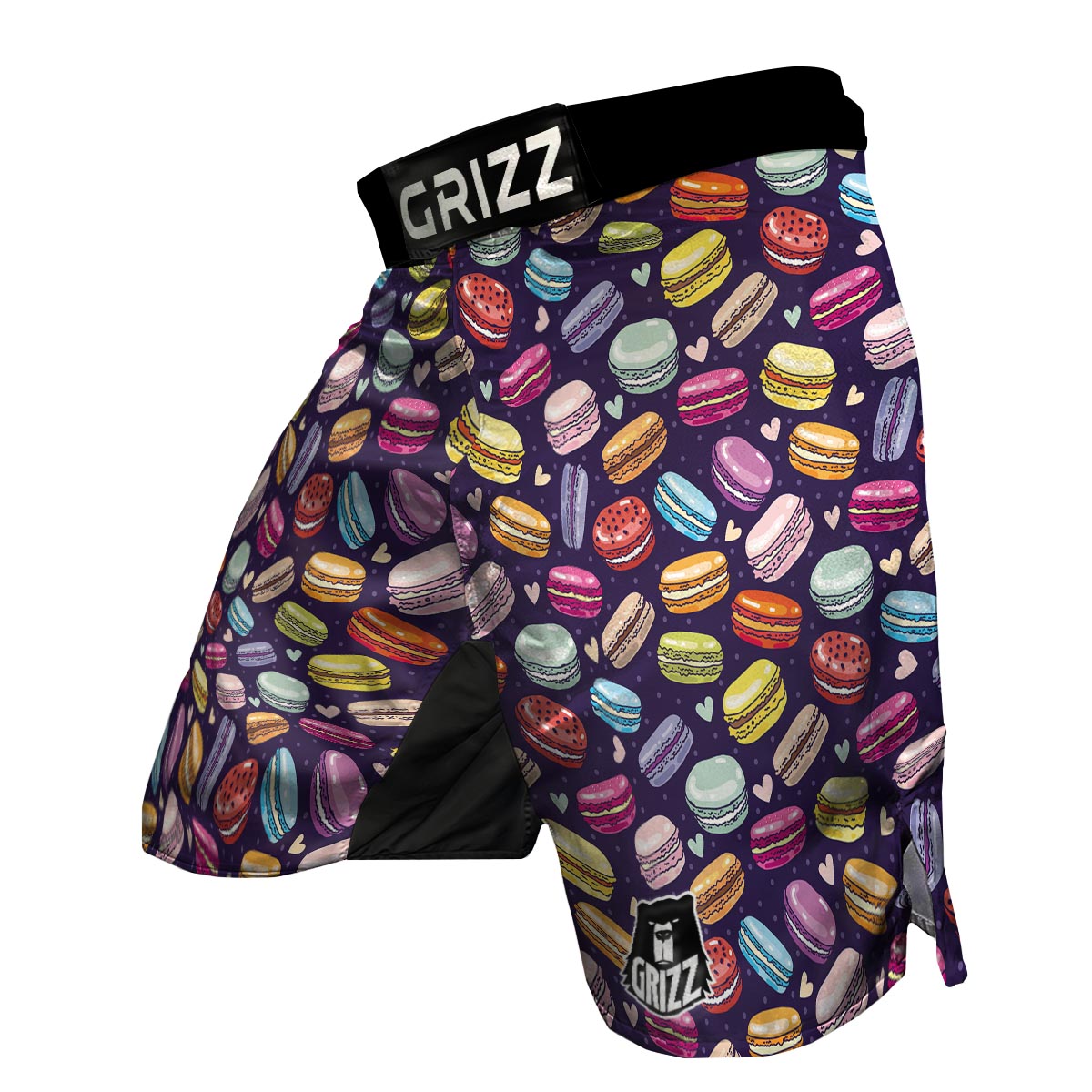 Sweet Macaron Print Pattern MMA Shorts-grizzshop