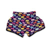 Sweet Macaron Print Pattern Muay Thai Boxing Shorts-grizzshop