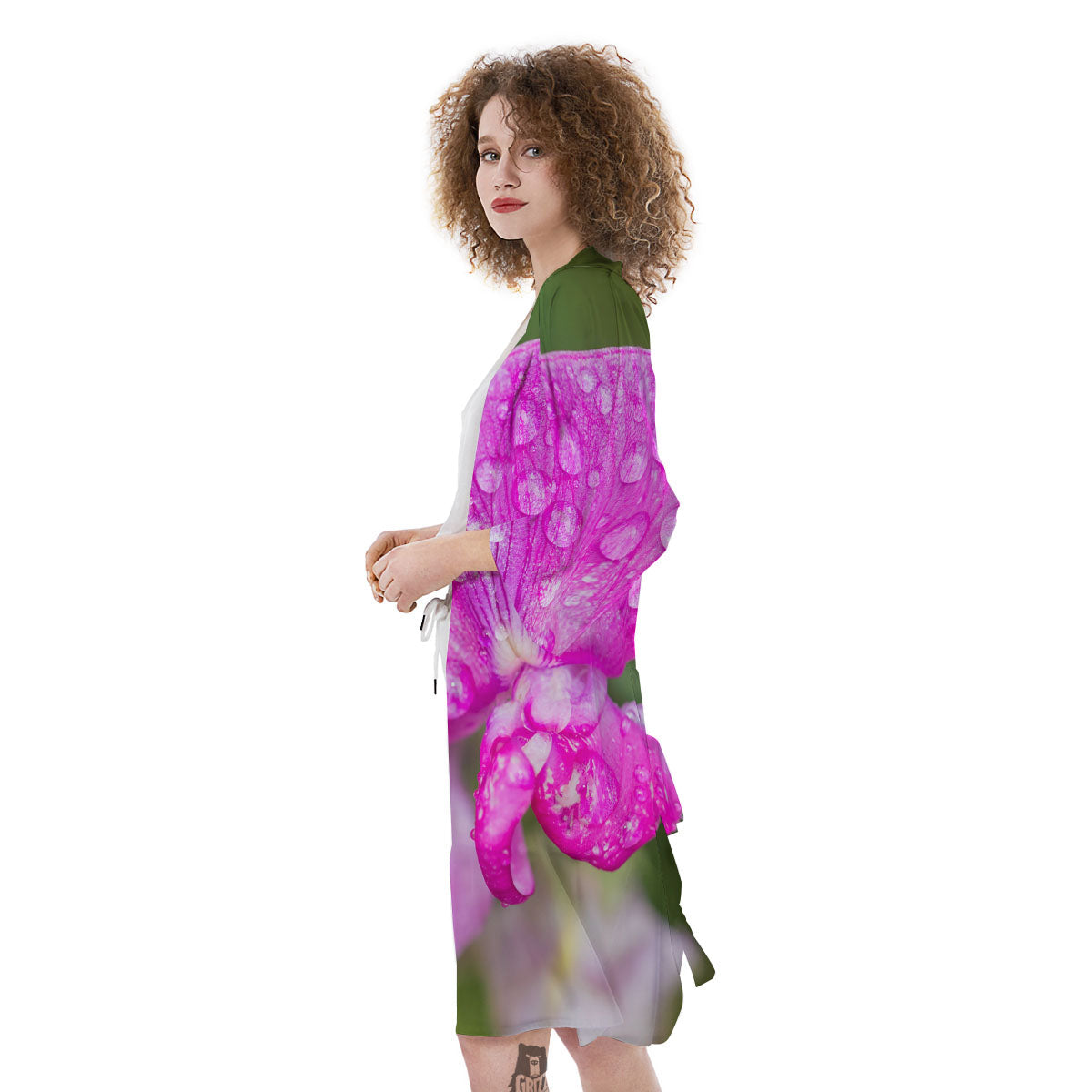 Sweet Pea Purple Print Kimono-grizzshop