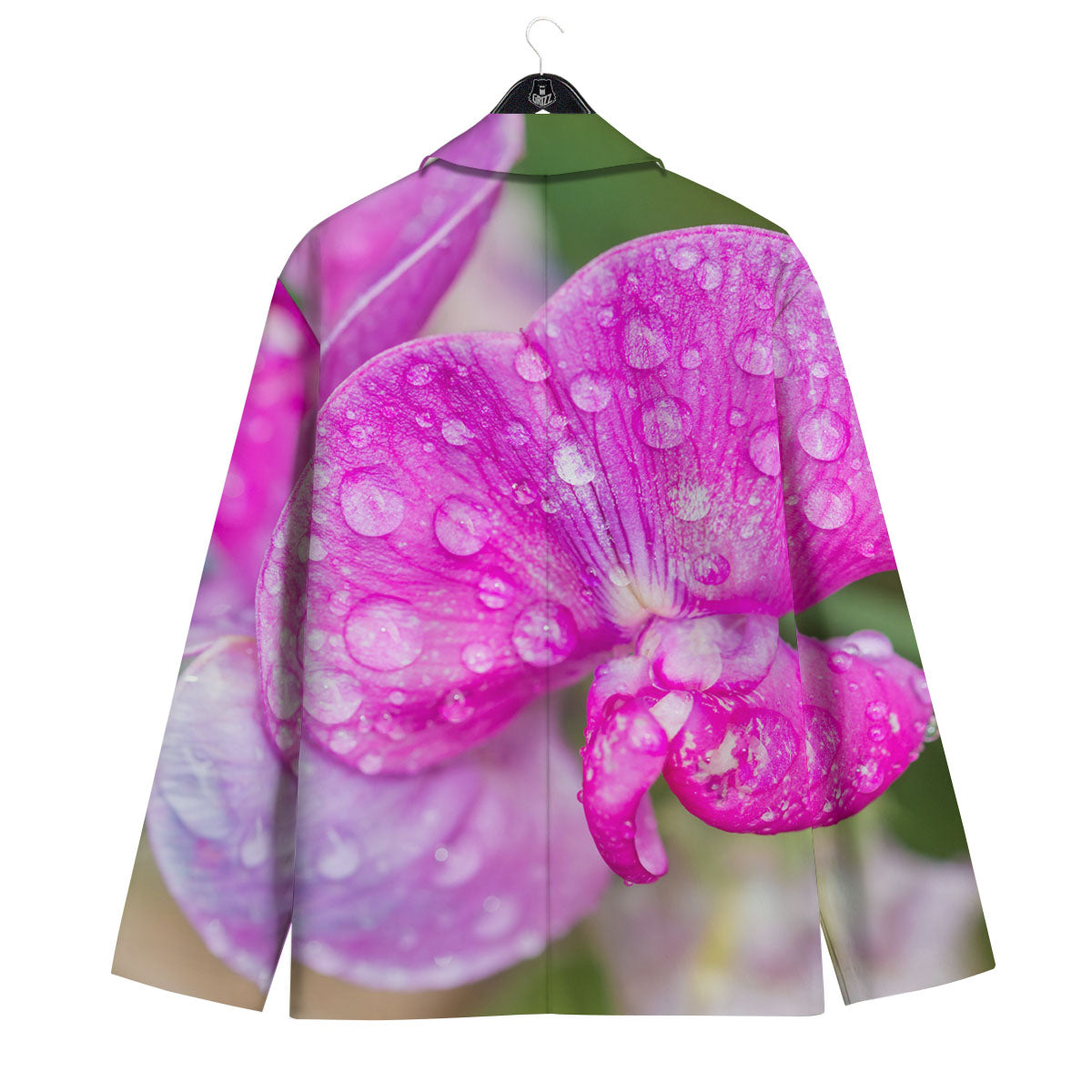 Sweet Pea Purple Print Men's Sport Coat-grizzshop