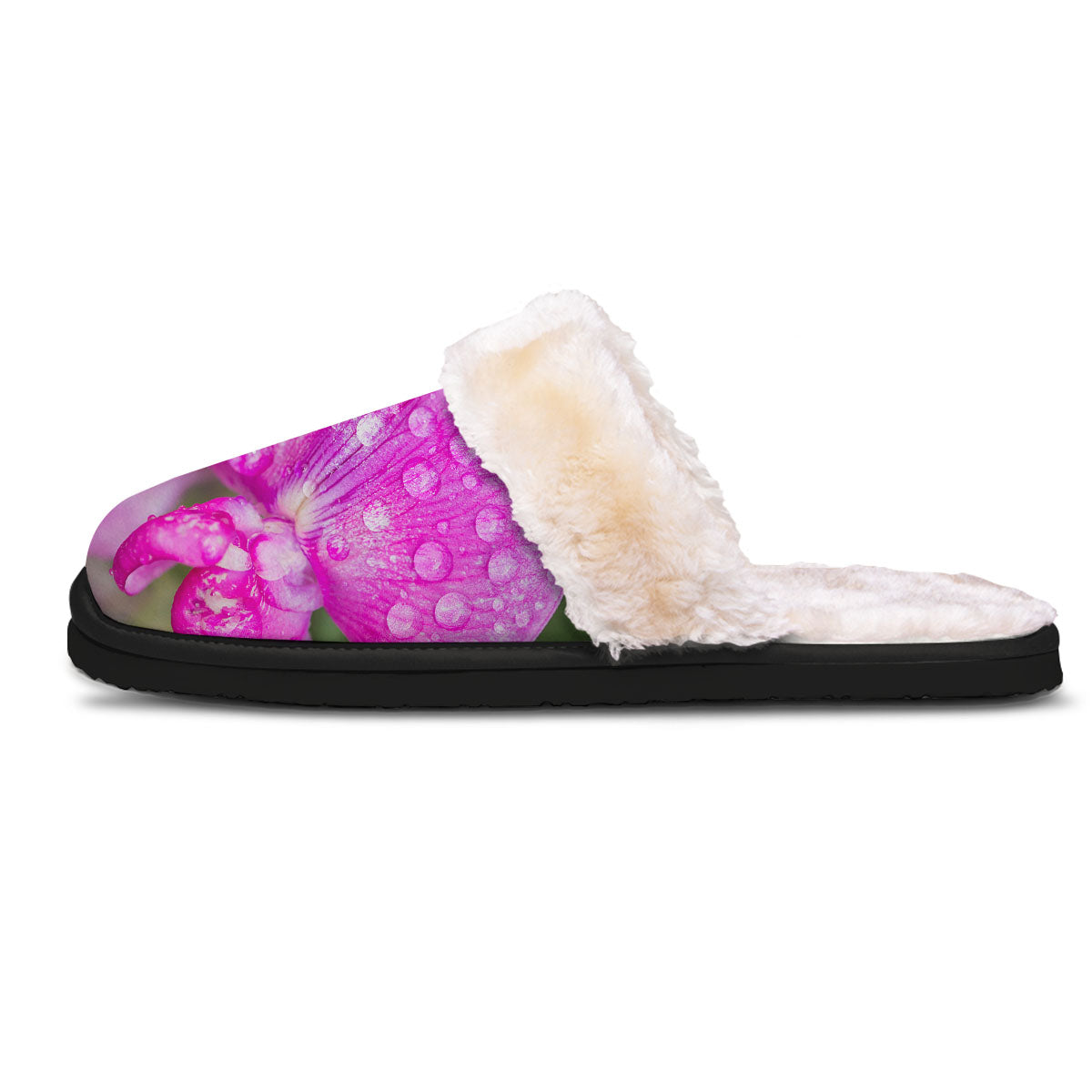 Sweet Pea Purple Print Slippers-grizzshop