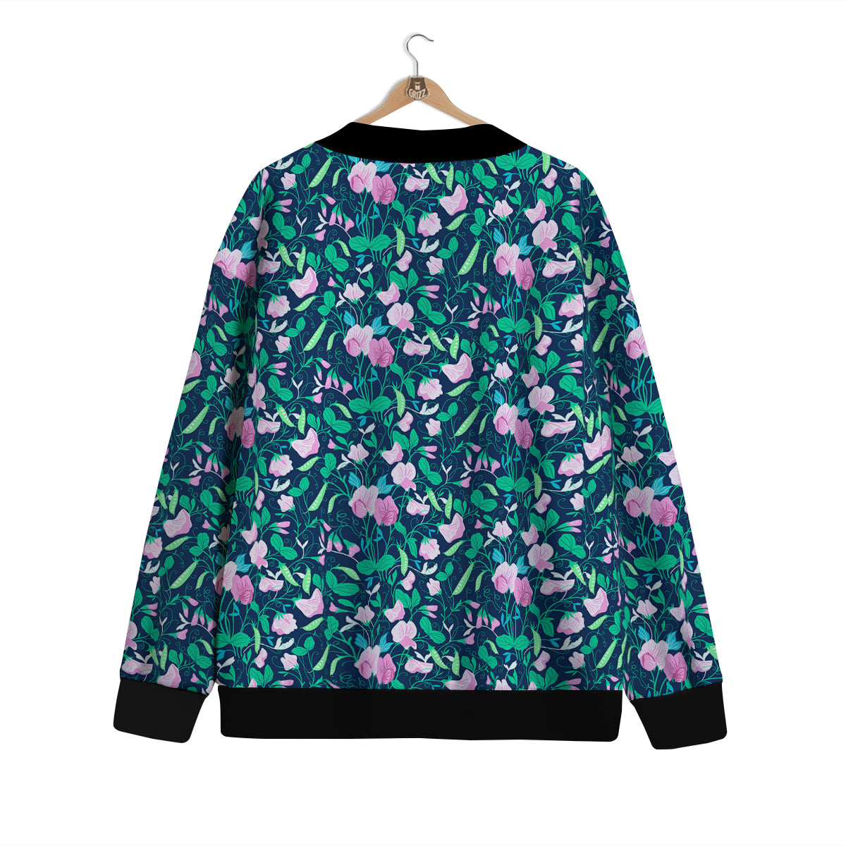 Sweet Pea Vintage Print Pattern Cardigan-grizzshop