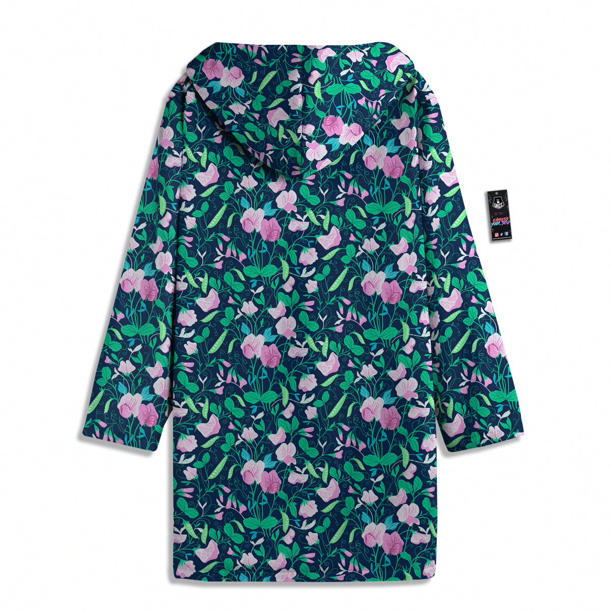 Sweet Pea Vintage Print Pattern Men's Windbreaker Jacket-grizzshop