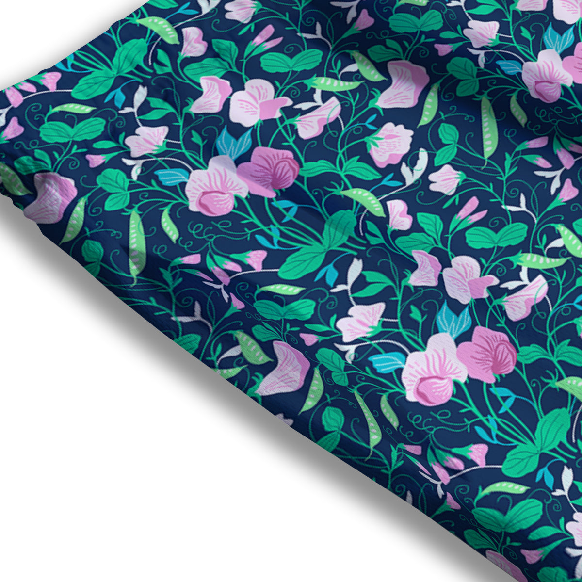 Sweet Pea Vintage Print Pattern Mesh Shorts