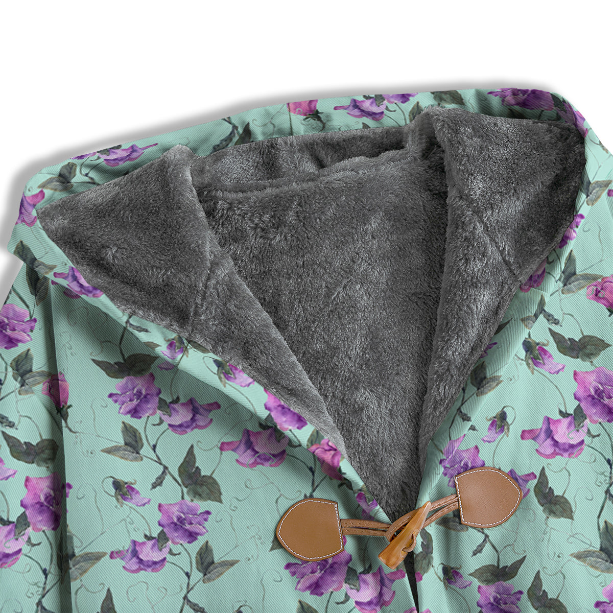 Sweet Pea Watercolor Print Pattern Men's Windbreaker Jacket-grizzshop