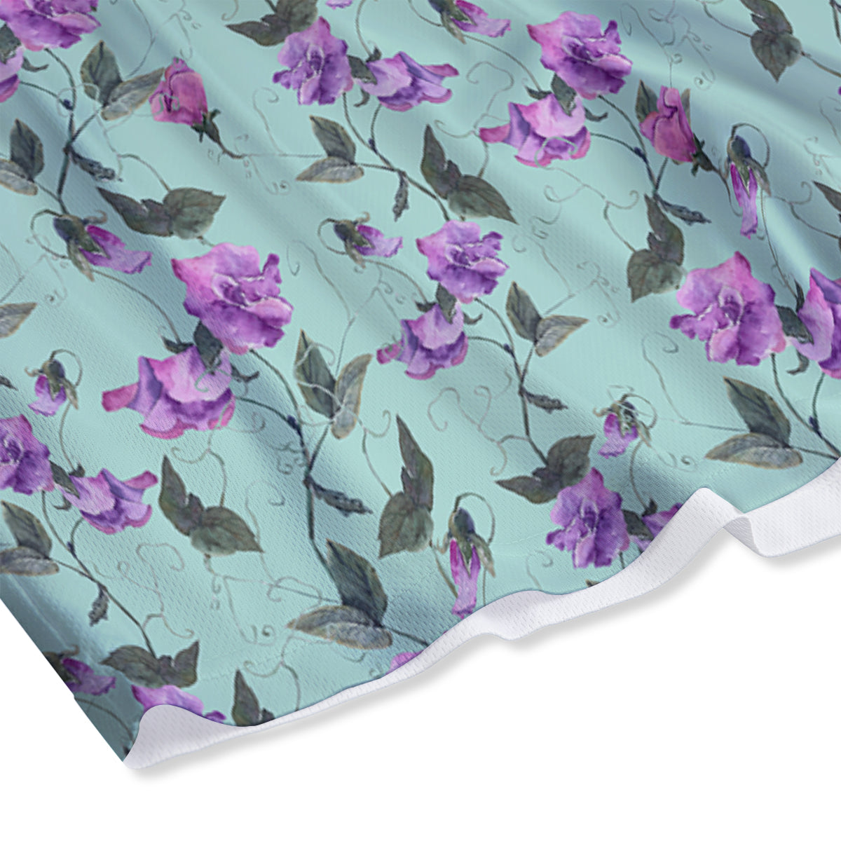 Sweet Pea Watercolor Print Pattern Mesh Shorts