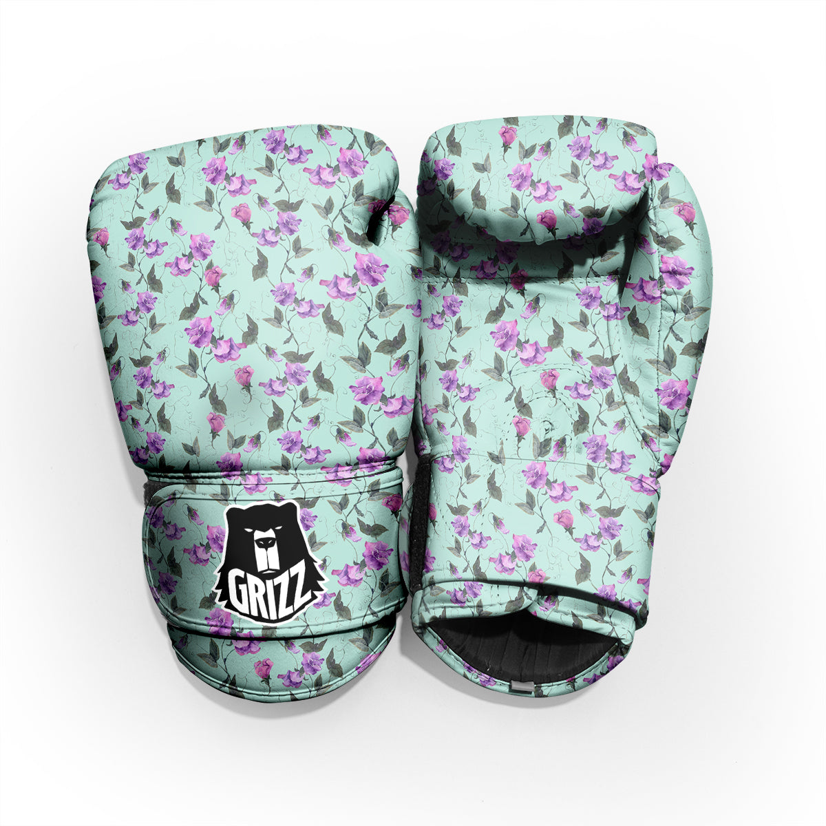 Sweet Pea Watercolor Print Pattern Pro Boxing Glove