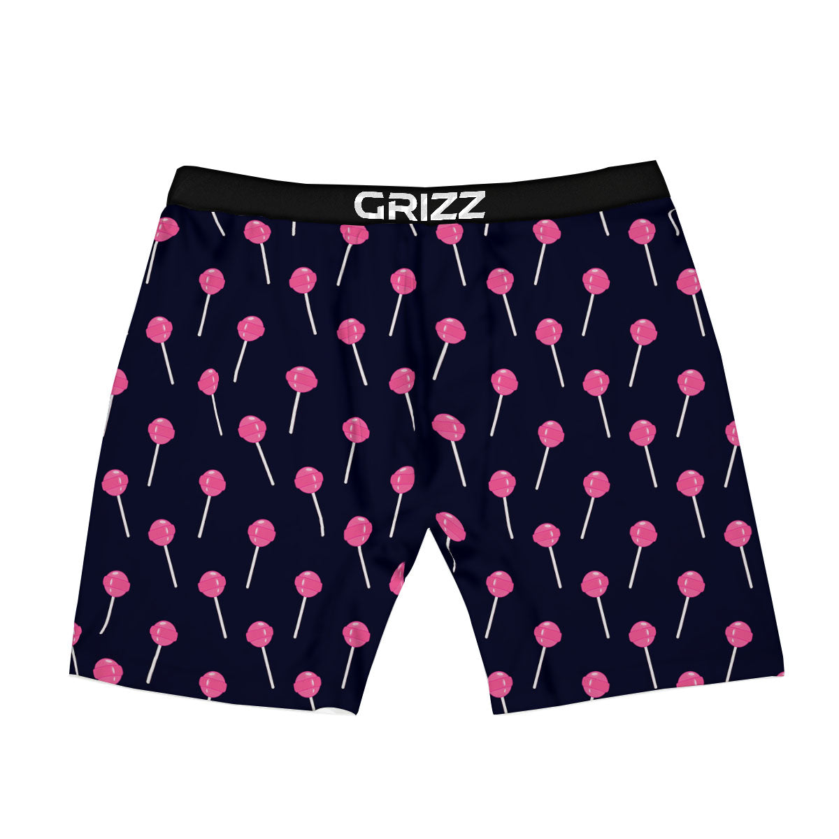 Sweet Pink Lollipop Print Pattern Boxer Briefs-grizzshop