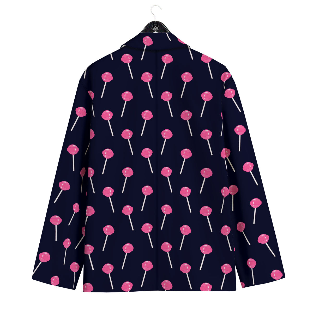 Sweet Pink Lollipop Print Pattern Men's Sport Coat-grizzshop
