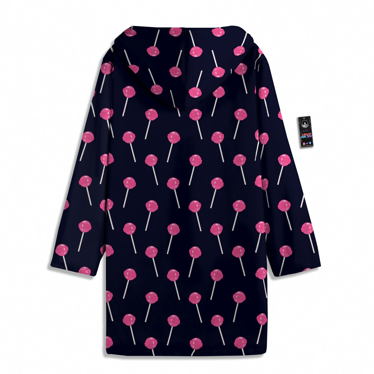 Sweet Pink Lollipop Print Pattern Men's Windbreaker Jacket-grizzshop