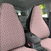 Sweet Pink Round And Square Print Pattern Car Seat Covers-grizzshop