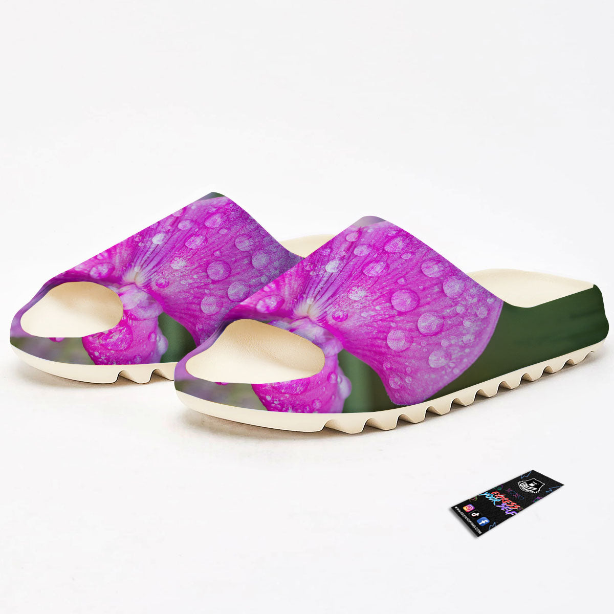 Sweet Pea Purple Print Sandals-grizzshop