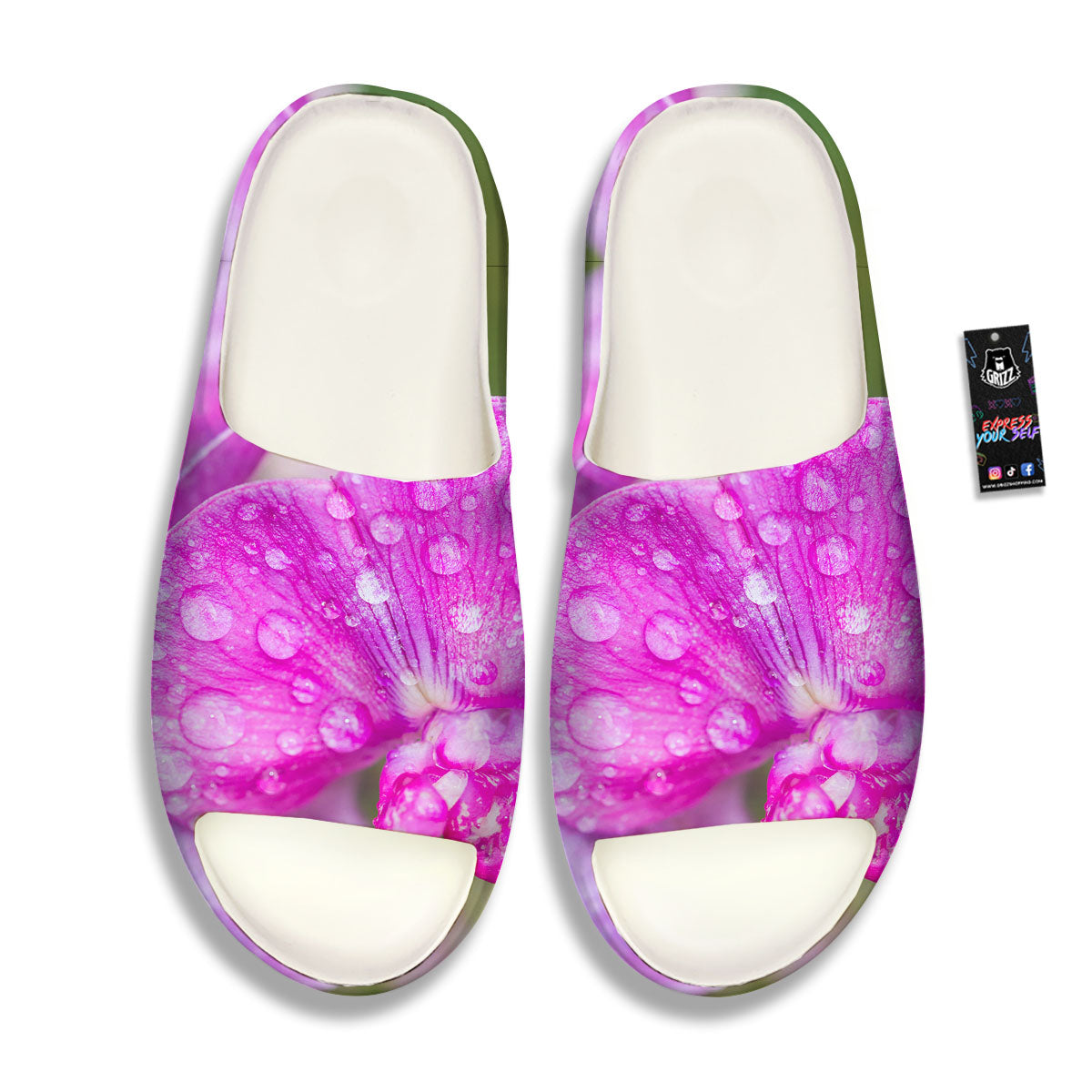Sweet Pea Purple Print Sandals-grizzshop