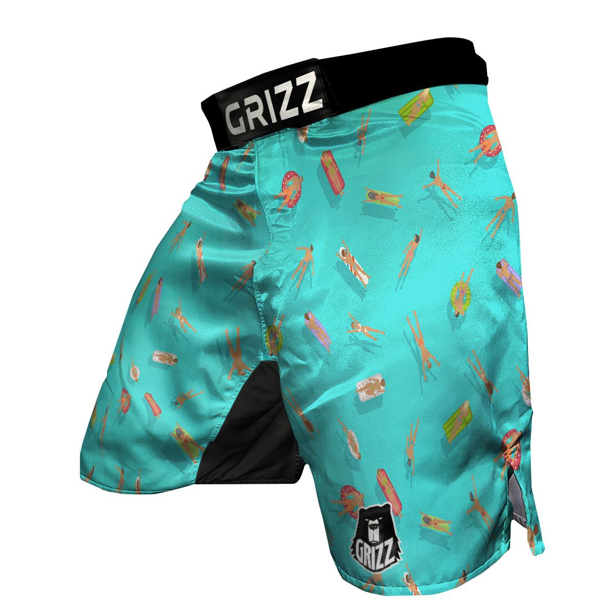 Swim In the Pool Print Pattern MMA Shorts-grizzshop