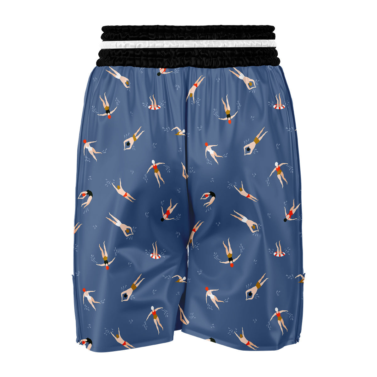 Swim Swimming Print Pattern Boxing Shorts-grizzshop