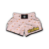 Swiming On Pink Sea Print Pattern Muay Thai Boxing Shorts-grizzshop