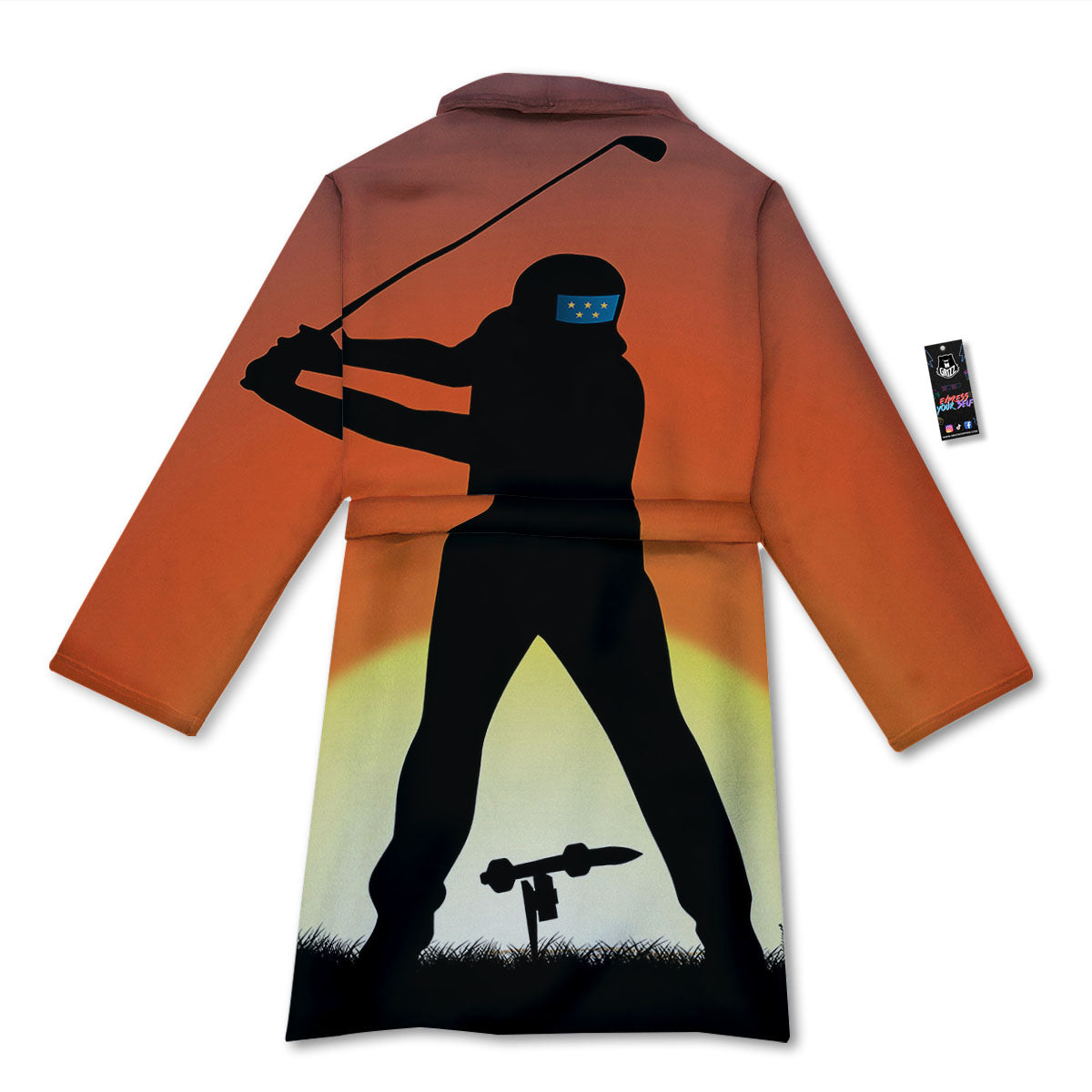 Swing Pro Golf Print Bathrobe-grizzshop