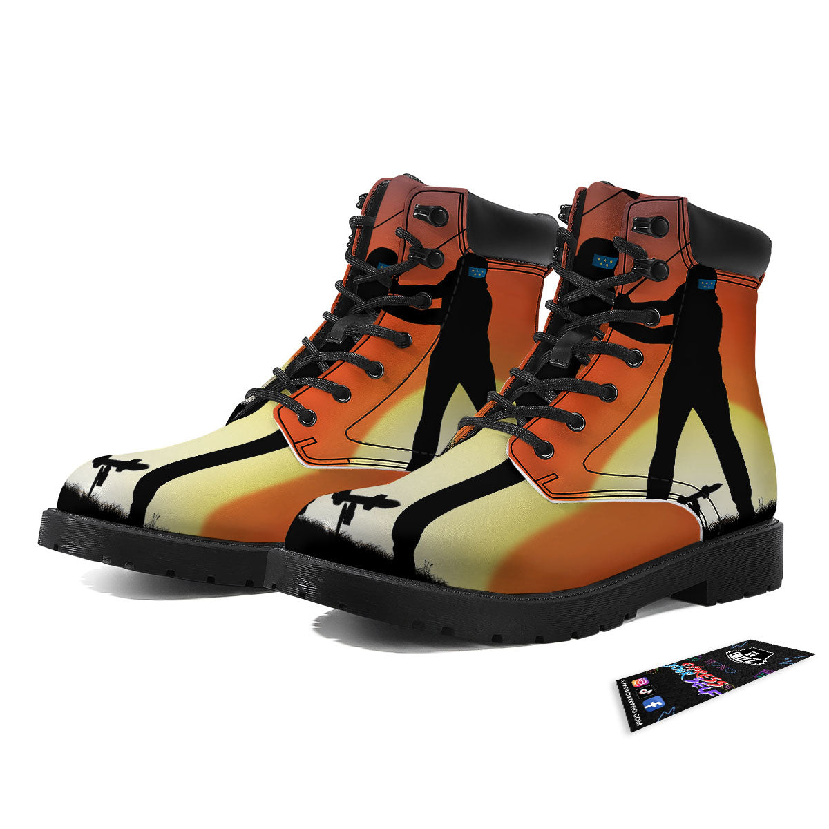 Swing Pro Golf Print Boots-grizzshop