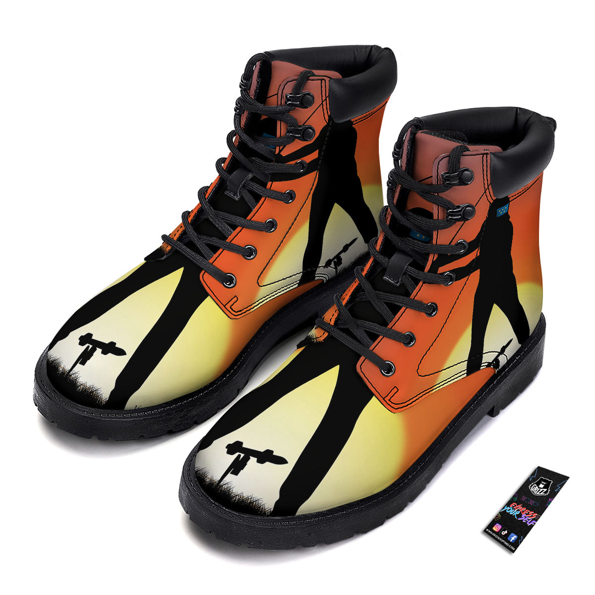 Swing Pro Golf Print Boots-grizzshop