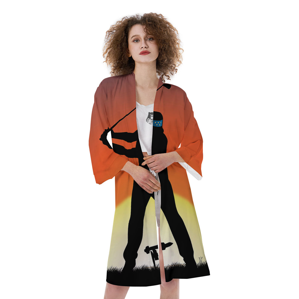 Swing Pro Golf Print Kimono-grizzshop