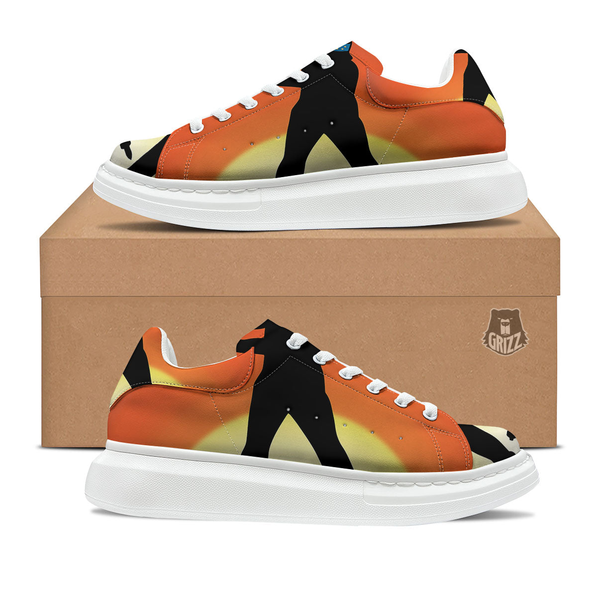 Swing Pro Golf Print Platform Shoes-grizzshop
