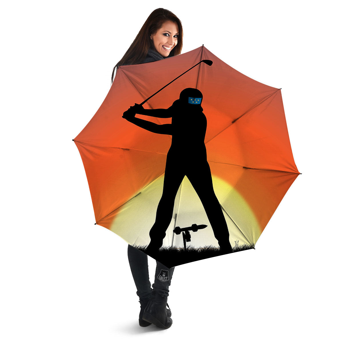 Swing Pro Golf Print Umbrella-grizzshop