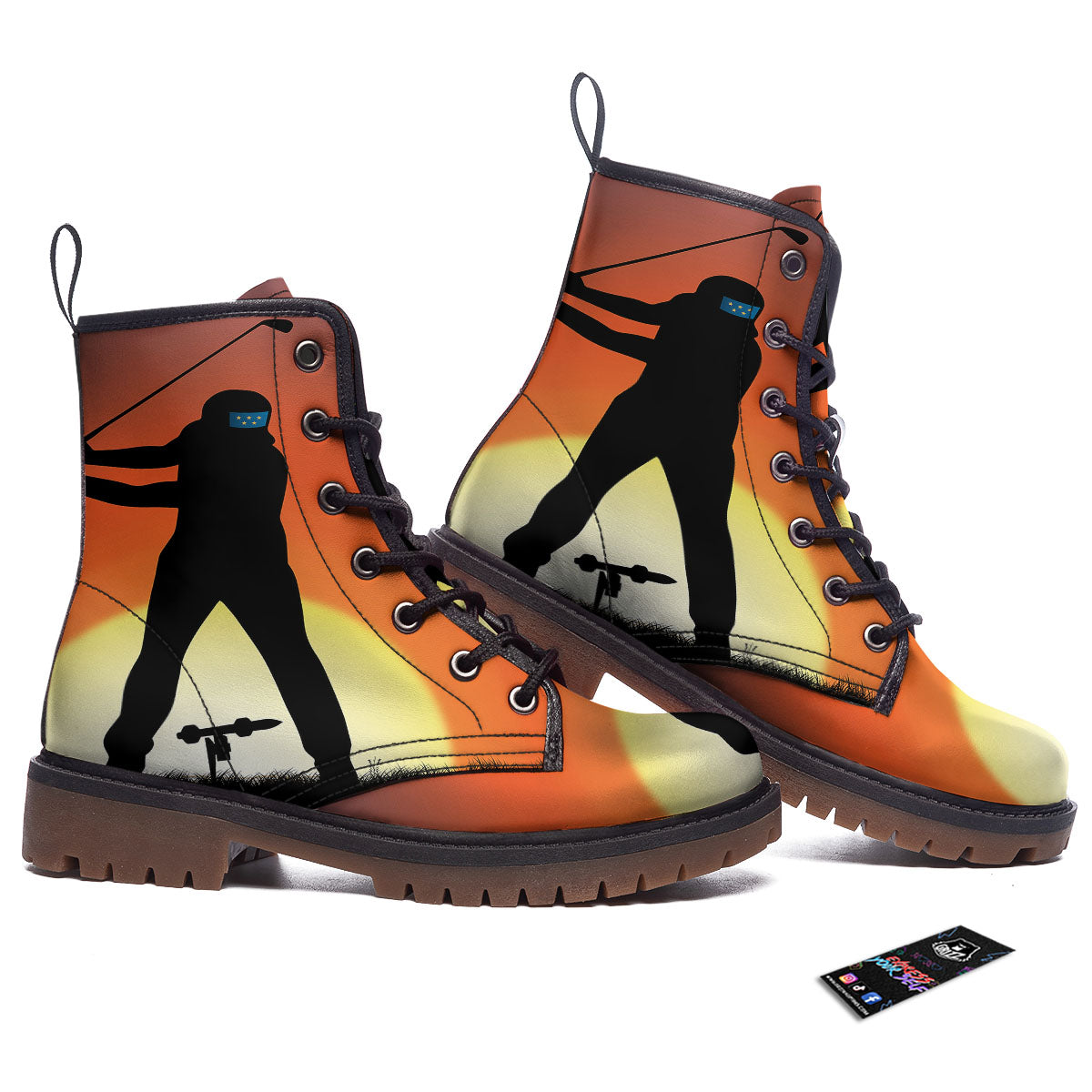 Swing Pro Golf Print Work Boots-grizzshop