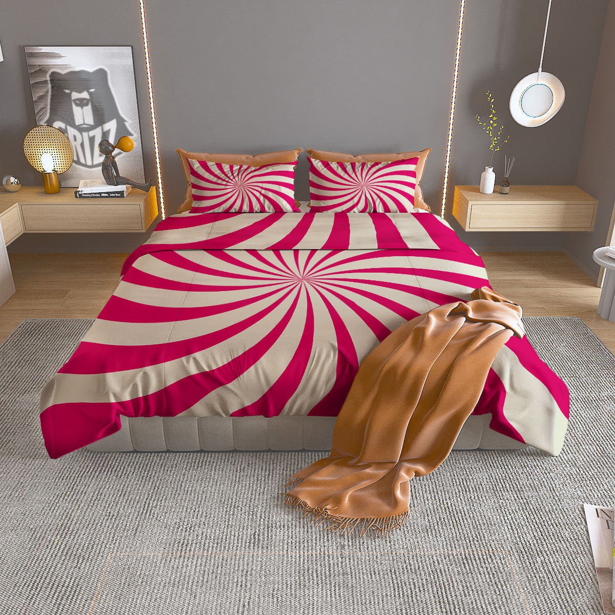The Great Kanagawa Wave Print Pattern Duvet Cover Bedding Set