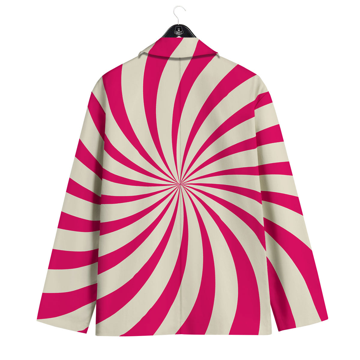 Swirl Candy Pink Print Men's Sport Coat-grizzshop