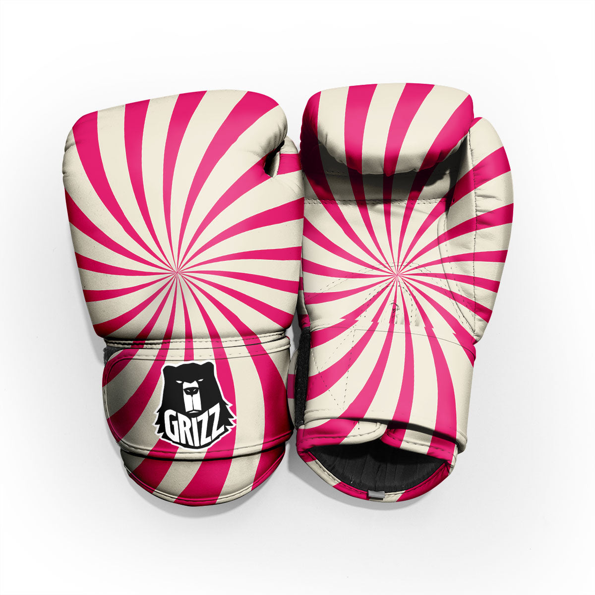 Swirl Candy Pink Print Pro Boxing Glove