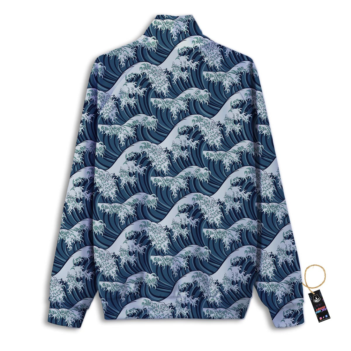Swirl Candy Pink Print Track Jacket-grizzshop