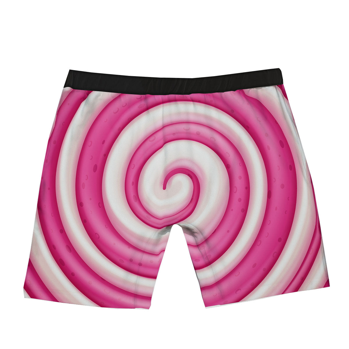 Swirl Pink Lollipop Print Boxer Briefs-grizzshop