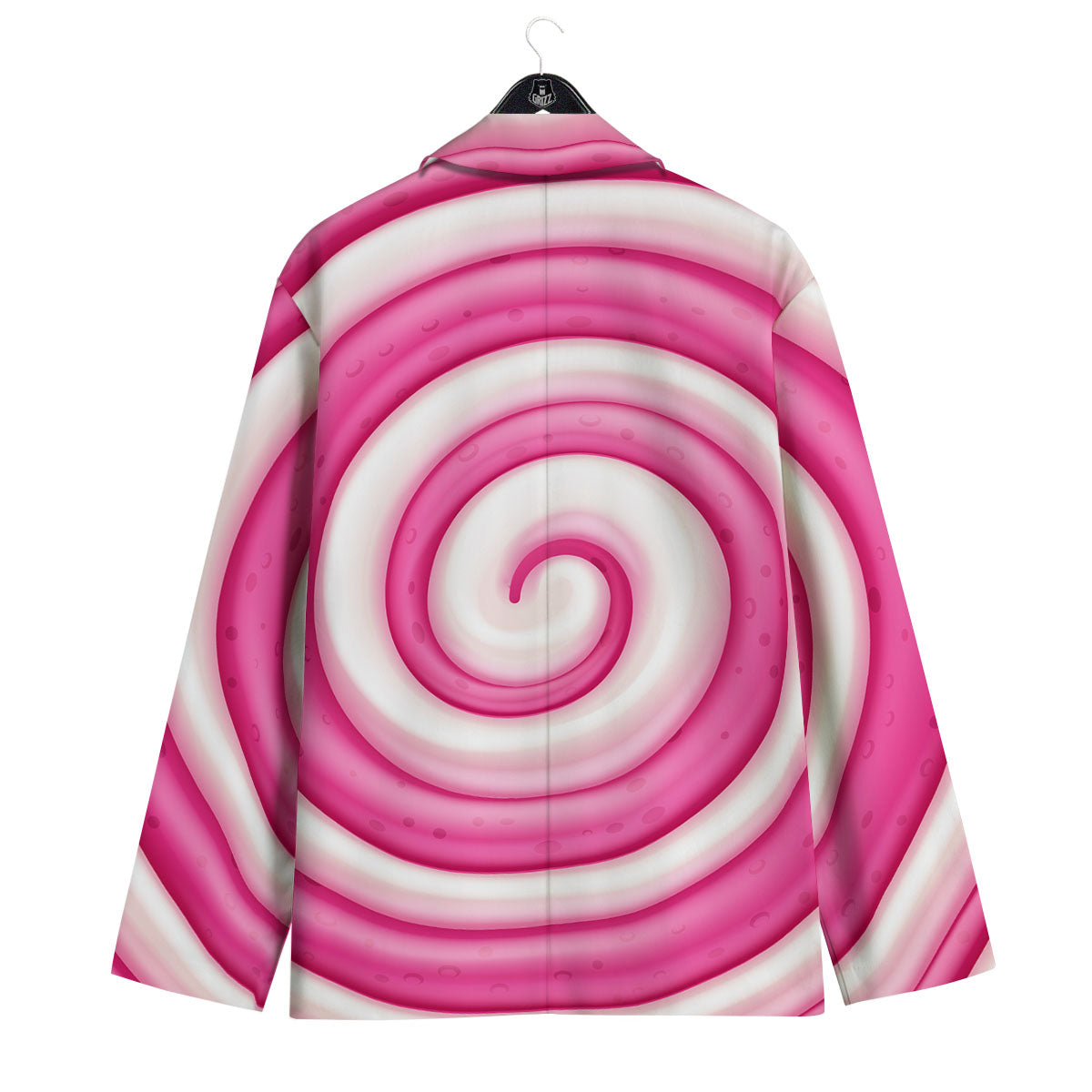 Swirl Pink Lollipop Print Men's Sport Coat-grizzshop