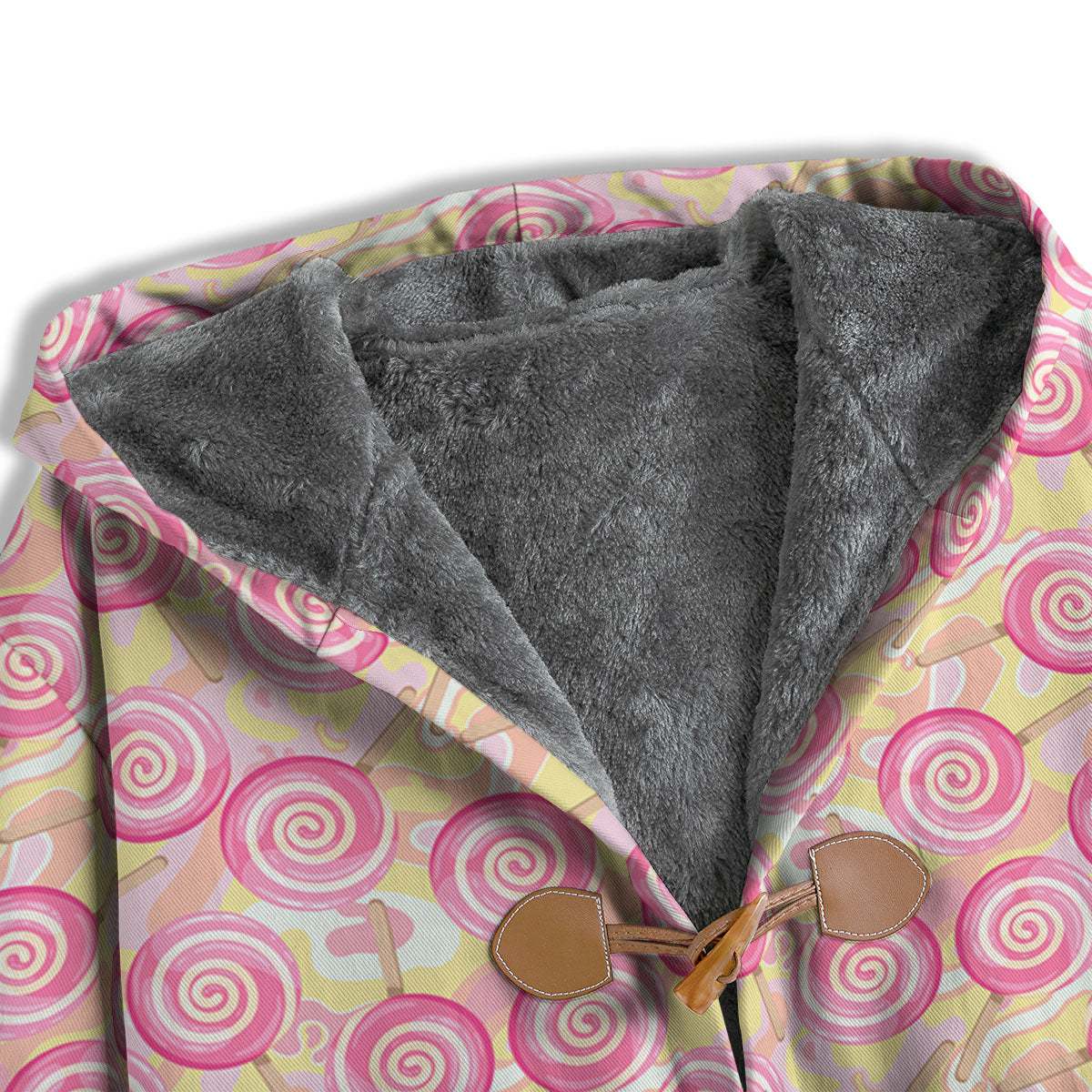 Swirl Pink Lollipop Print Pattern Men's Windbreaker Jacket-grizzshop
