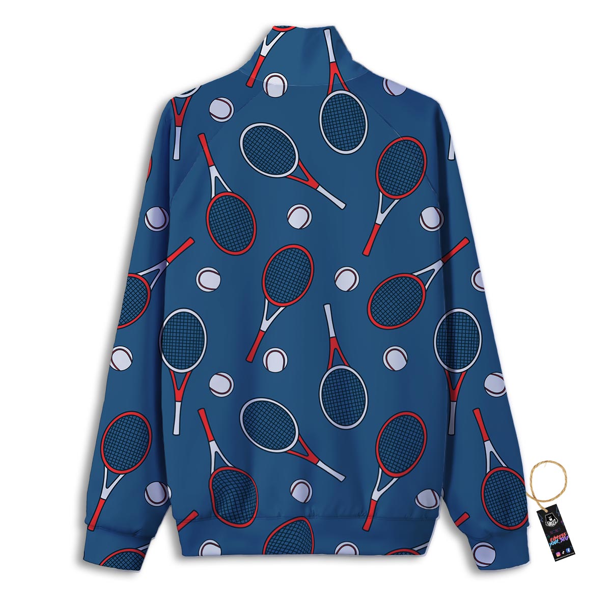 Swirl Pink Lollipop Print Pattern Track Jacket-grizzshop