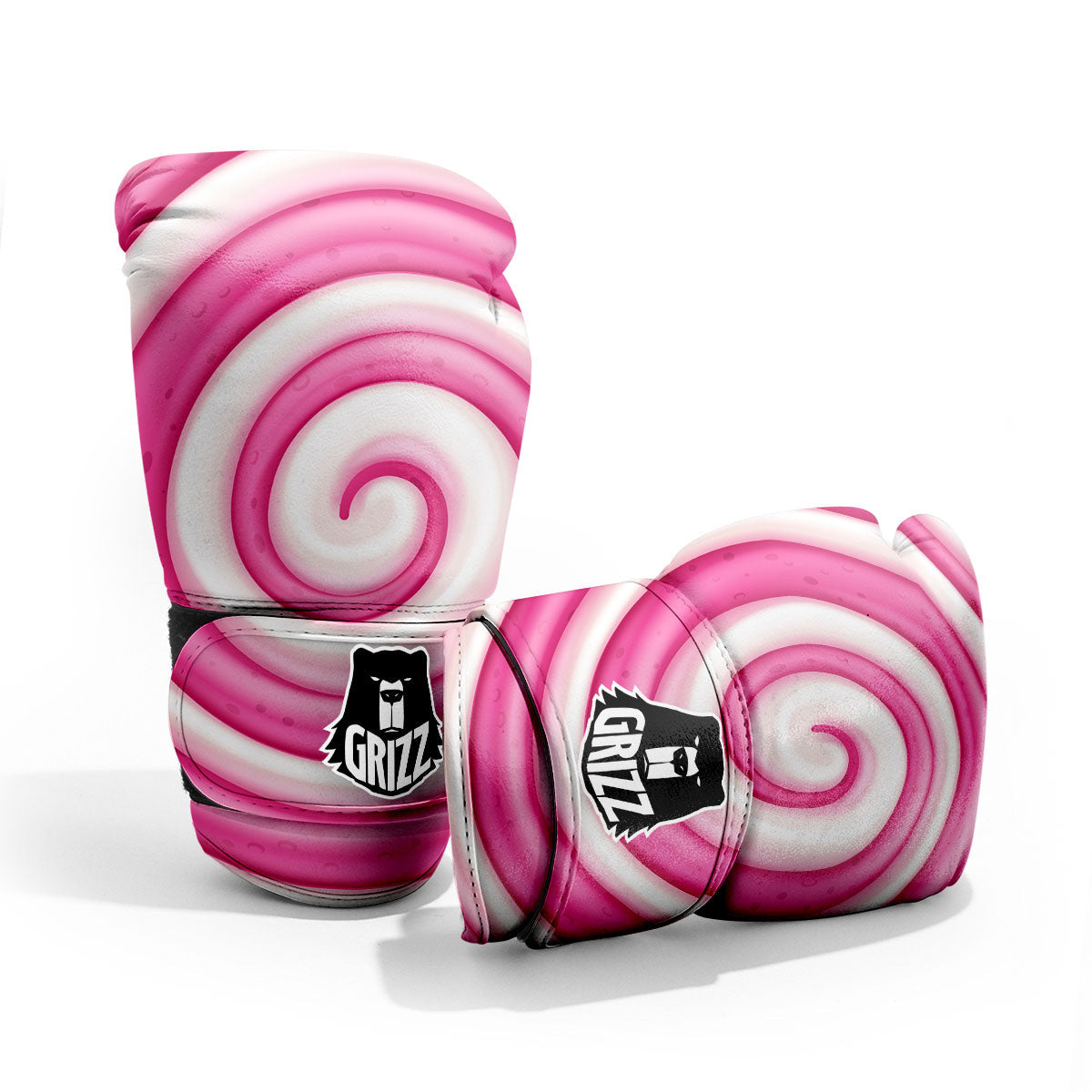 Swirl Pink Lollipop Print Pro Boxing Glove