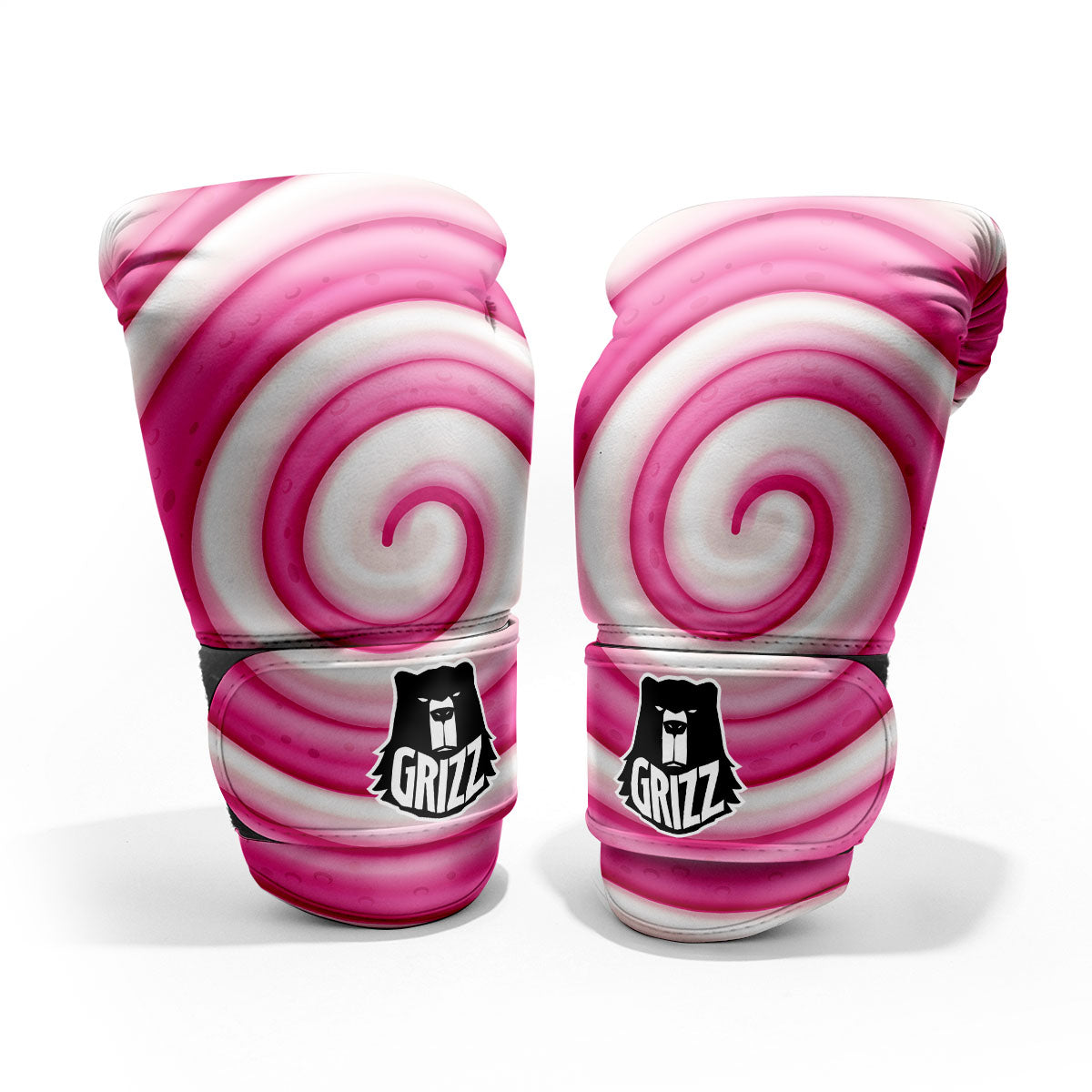 Swirl Pink Lollipop Print Pro Boxing Glove