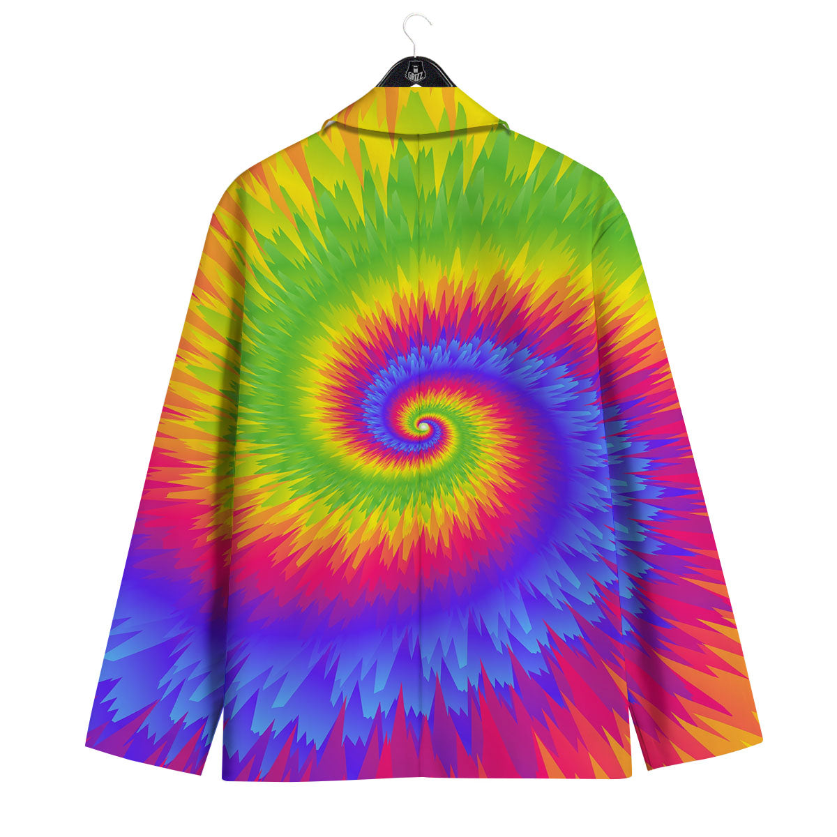Swirl Rainbow Psychedelic Print Men's Sport Coat-grizzshop