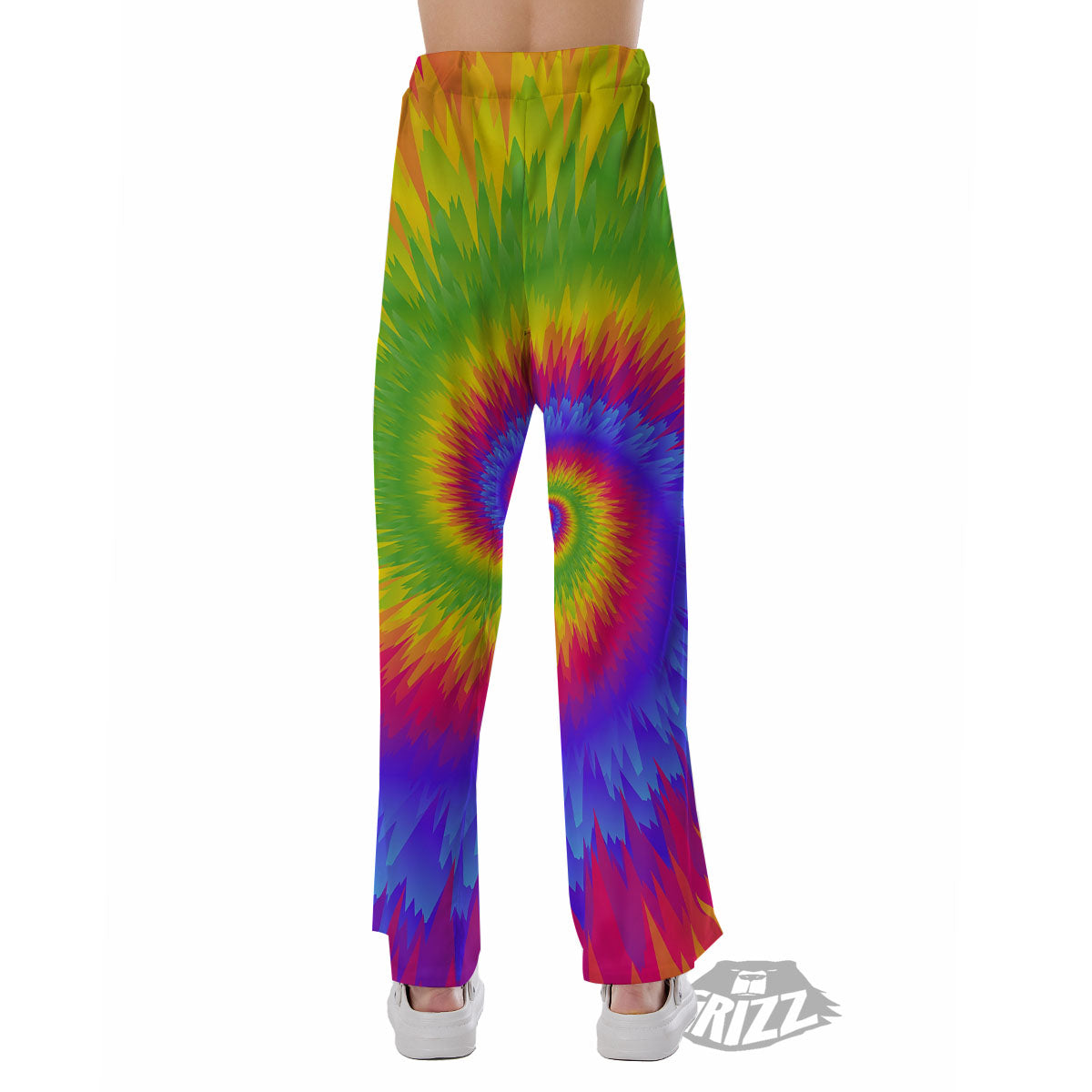 Swirl Rainbow Psychedelic Print Pajama Pants-grizzshop