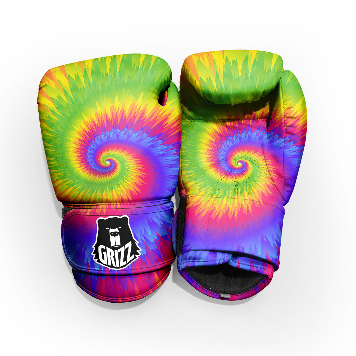 Swirl Rainbow Psychedelic Print Pro Boxing Glove