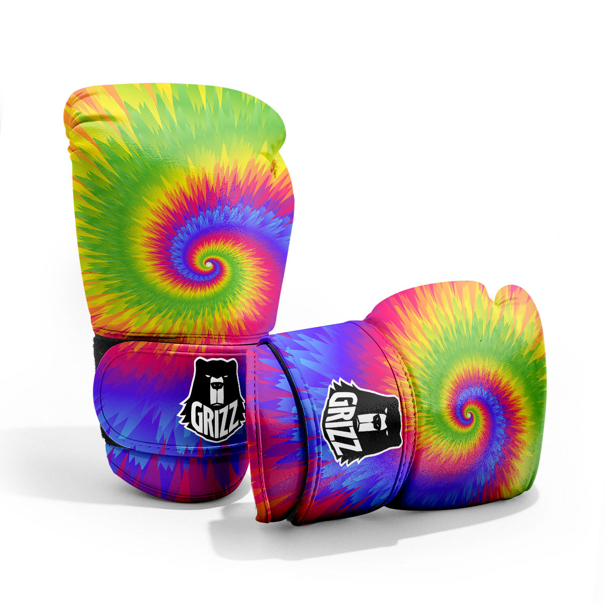Swirl Rainbow Psychedelic Print Pro Boxing Glove