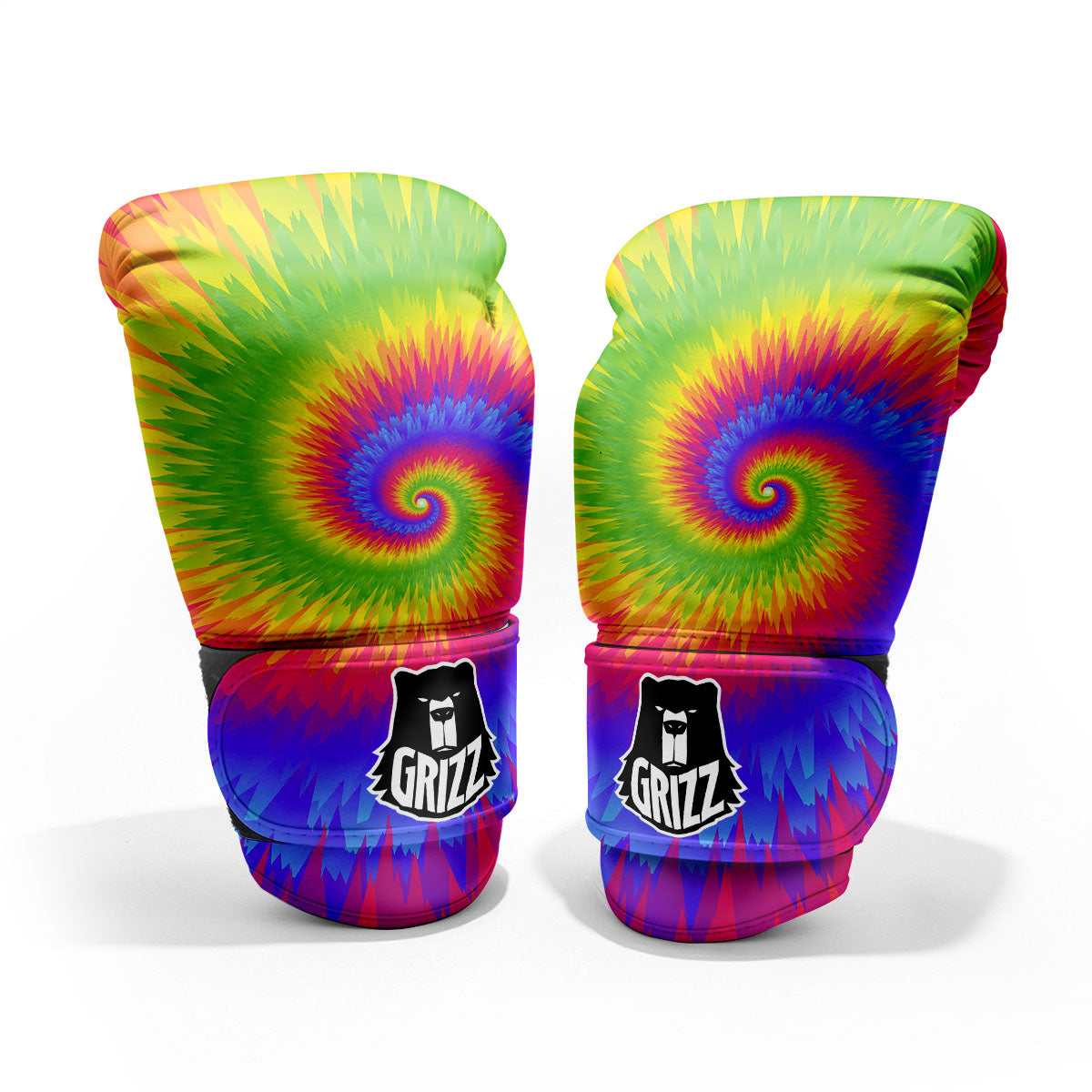 Swirl Rainbow Psychedelic Print Pro Boxing Glove