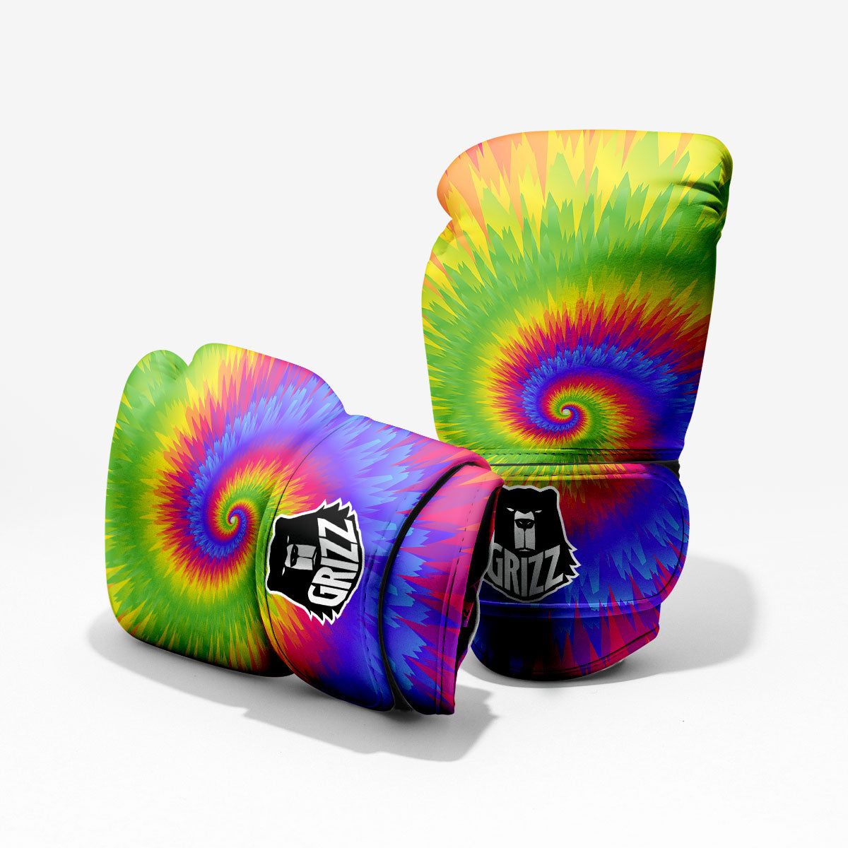 Swirl Rainbow Psychedelic Print Pro Boxing Glove
