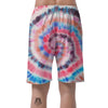 Swirl Rainbow Tie Dye Men's Shorts-grizzshop