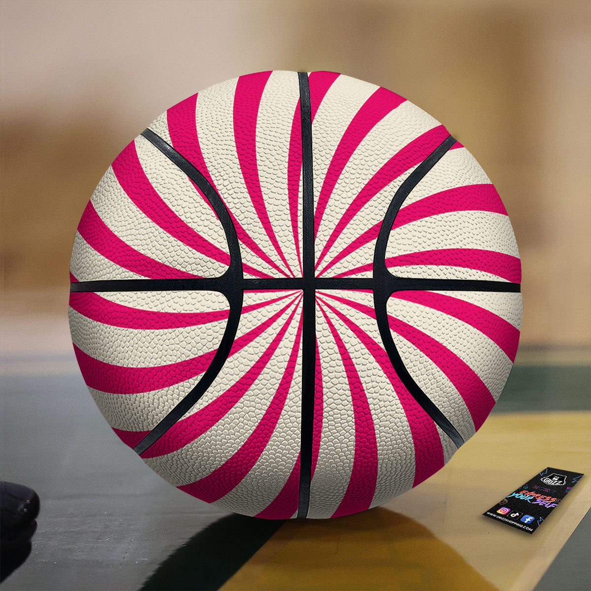 The Great Kanagawa Wave Print Pattern Basketball