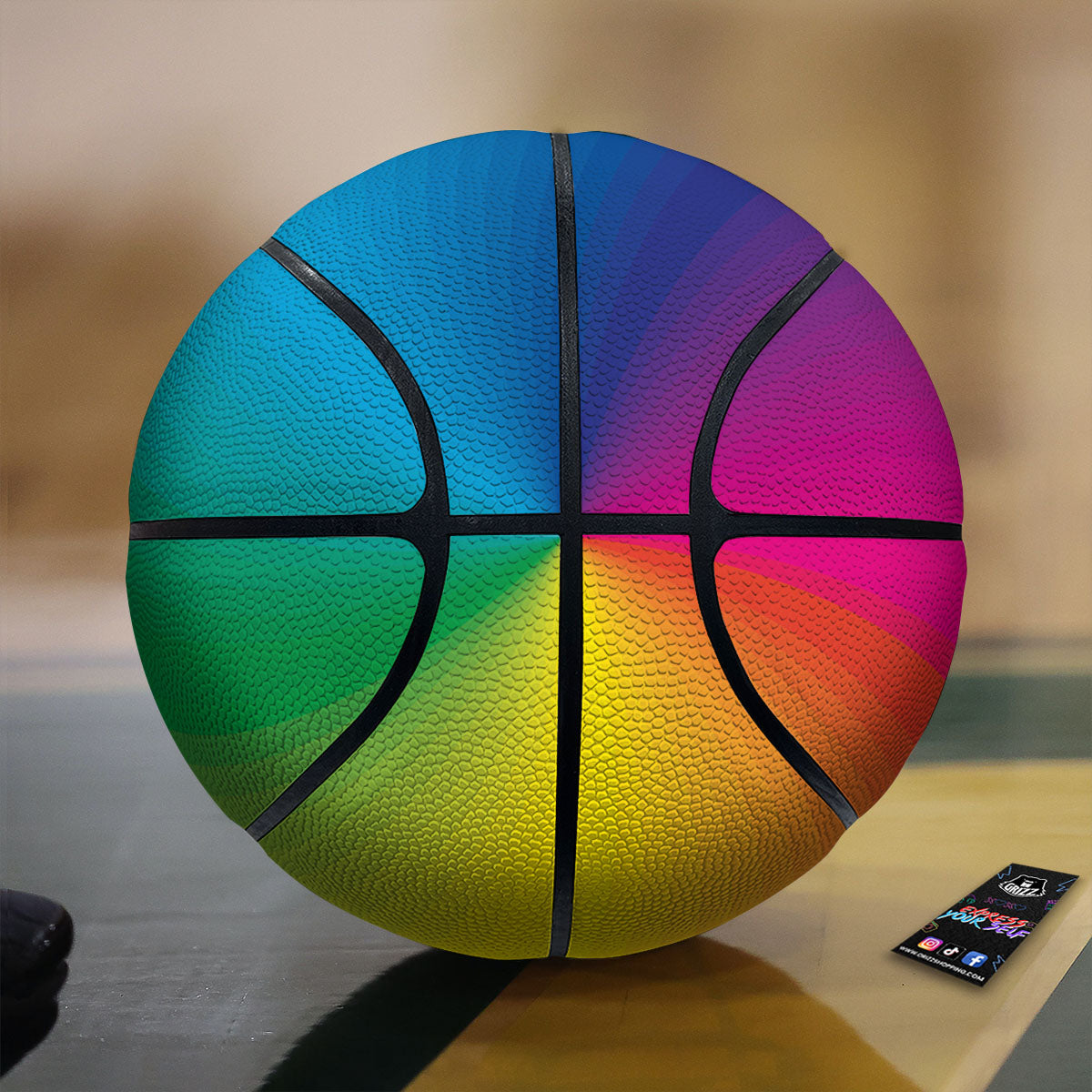 Tie Dye Pattern Print Basketball